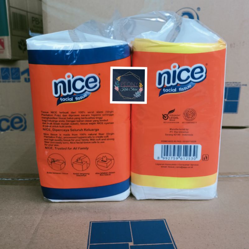 Nice Facial tissue 900gr / tisu wajah multiguna nice Oren 900gr 2ply / tisu kiloan-2