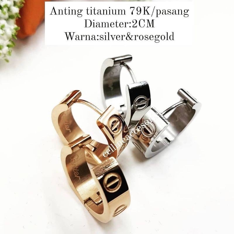 Anting Cartier Titanium