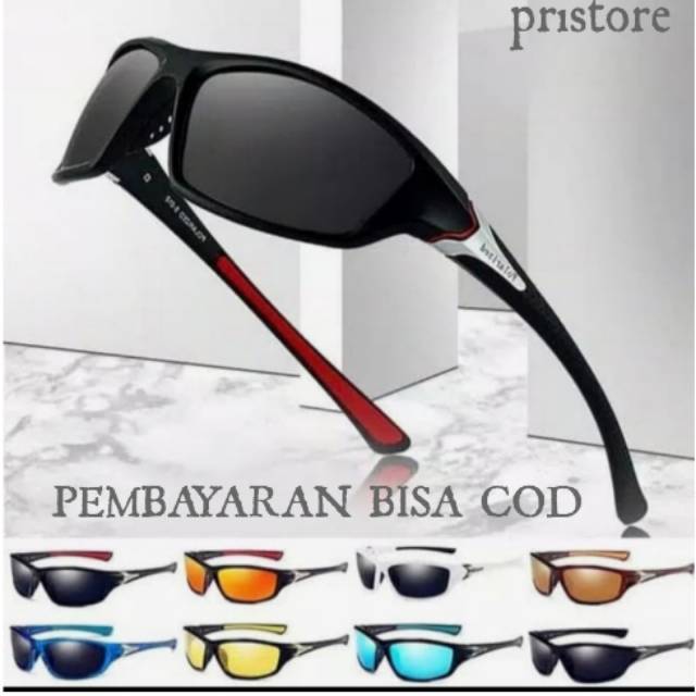 Kacamata polarized sport gowes, outdoor pria wanita