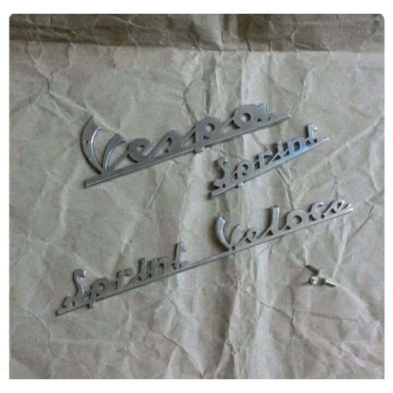 Vespa emblem depan allmunium untuk vespa sprint veloce
