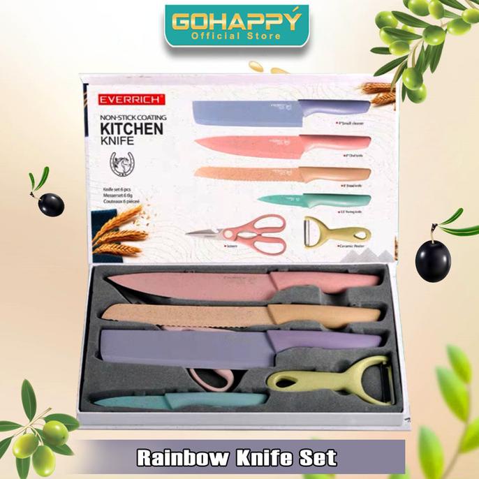 GOHAPPY PISAU SET KOREA CERAMIC KNIFE SET