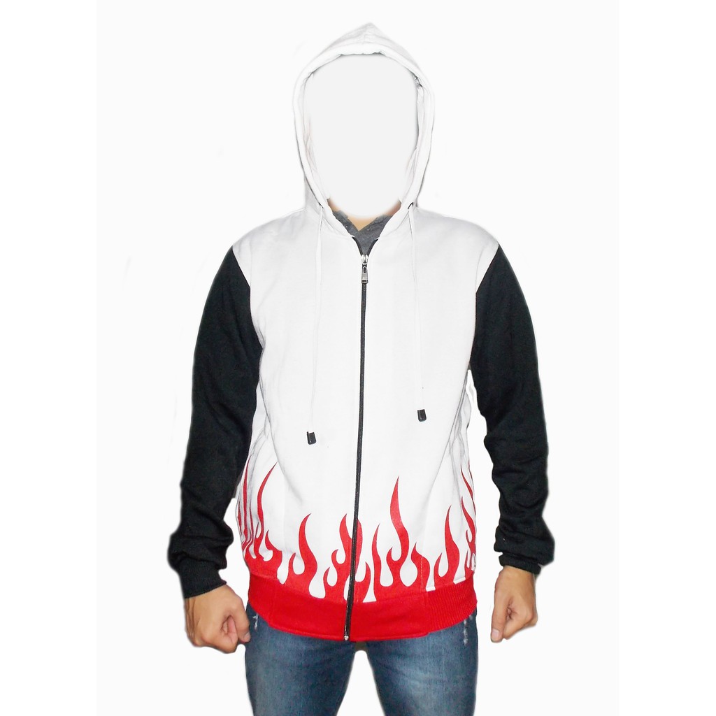 Jaket Yondaime Hokage Putih - Jaket Naruto Yondaime Hokage Putih - Sweater Hoodie Pria - Jaket Anak