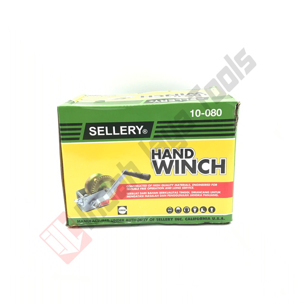 SELLERY 10-080 Hand Winch 1200 LBS - Kerekan Katrol Tangan Boat Winch