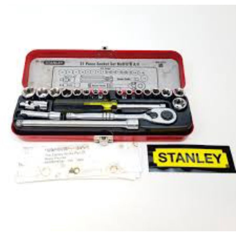 Kunci Shock set 89-507 Stanley 1/4" - 6pts Metric Imperial Socket Set