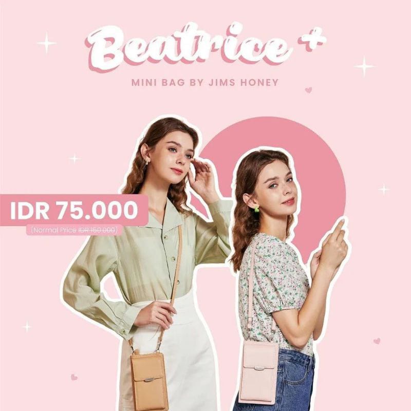 Beatrice Plus Mini Bag Jims Honey (up size) New Color