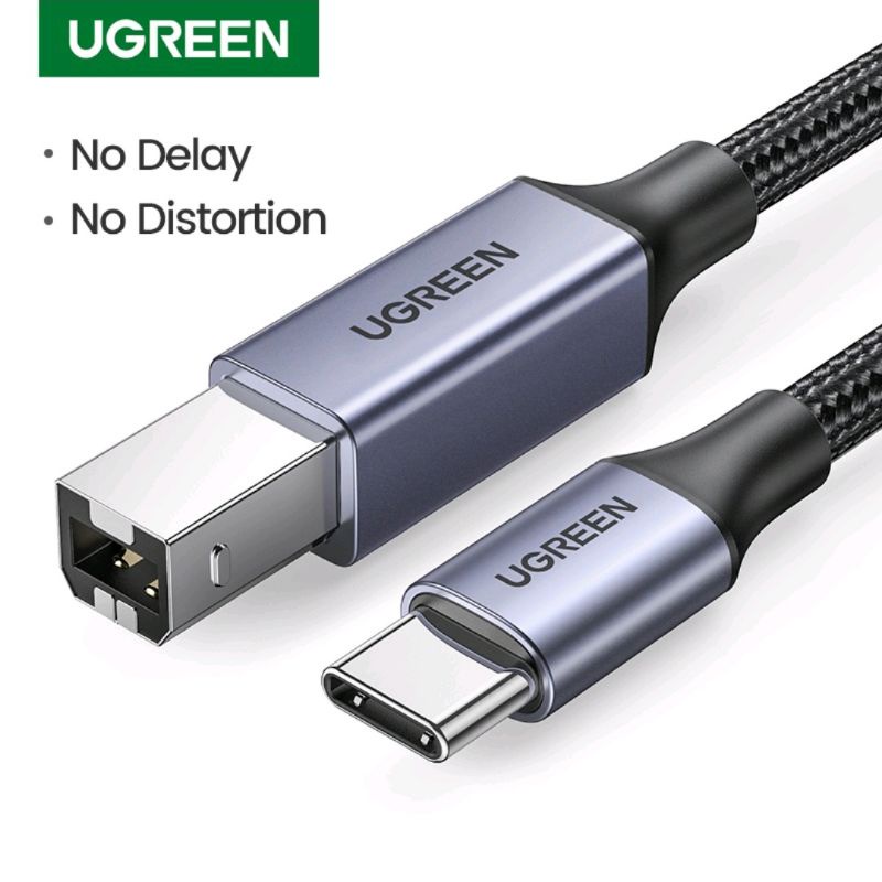 Ugreen Kabel Printer Type C to Usb 2.0 Type B Original - Kabel Scanner / Printer Usb C