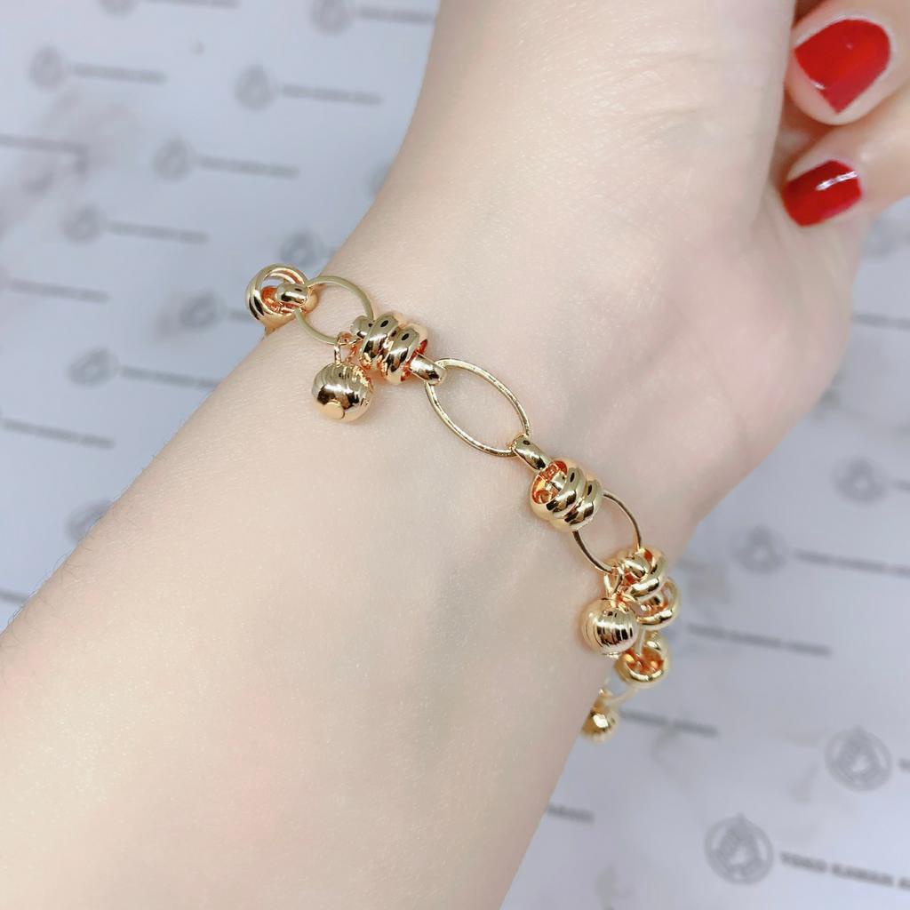 Xuping Gold Gelang Tangan Model Rantai Bangle Perhiasan Wanita *37