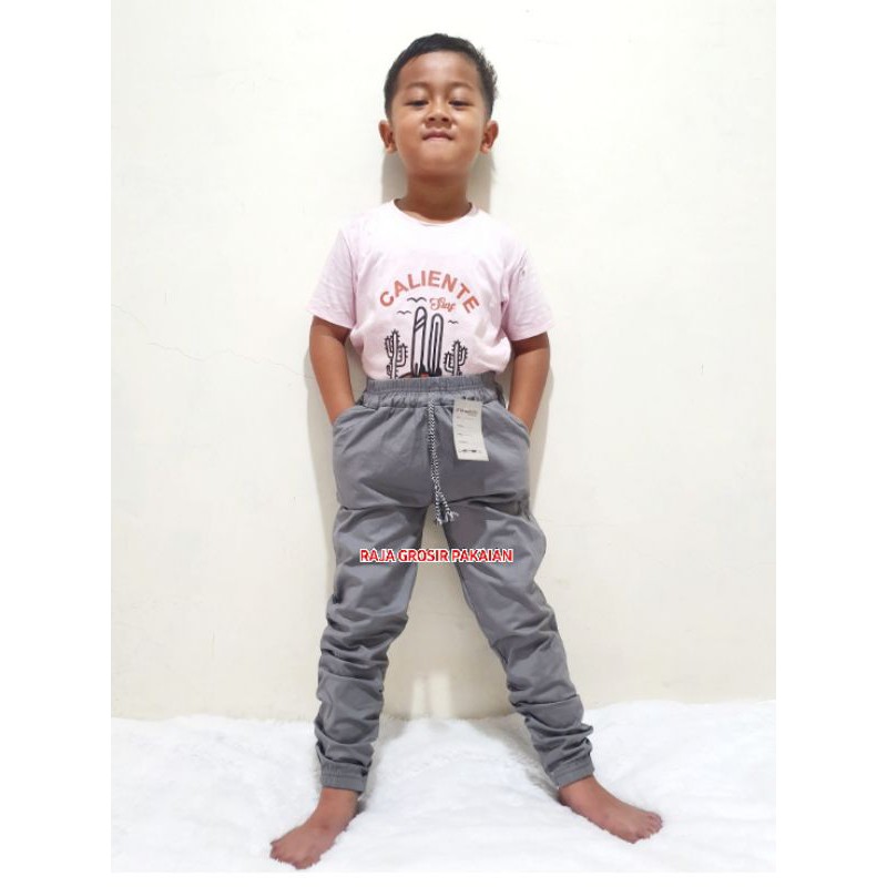 CELANA JOGGER PANTS ANAK DAN DEWASA BAHAN KATUN STRETCH PREMIUM BUAT CEWEK DAN COWOK