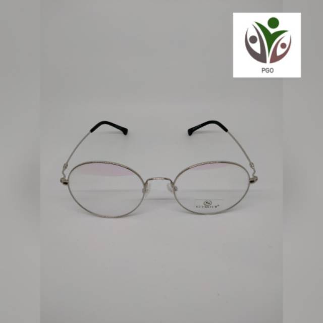 Frame kacamata oval metalik pria/wanita SYR55940