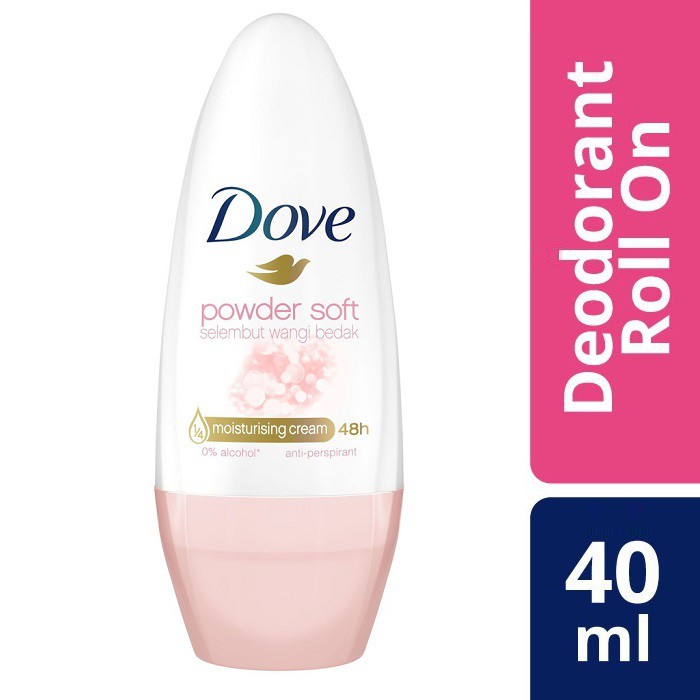 Dove Roll On Deodorant Powder Soft 40Ml Shopee Indonesia