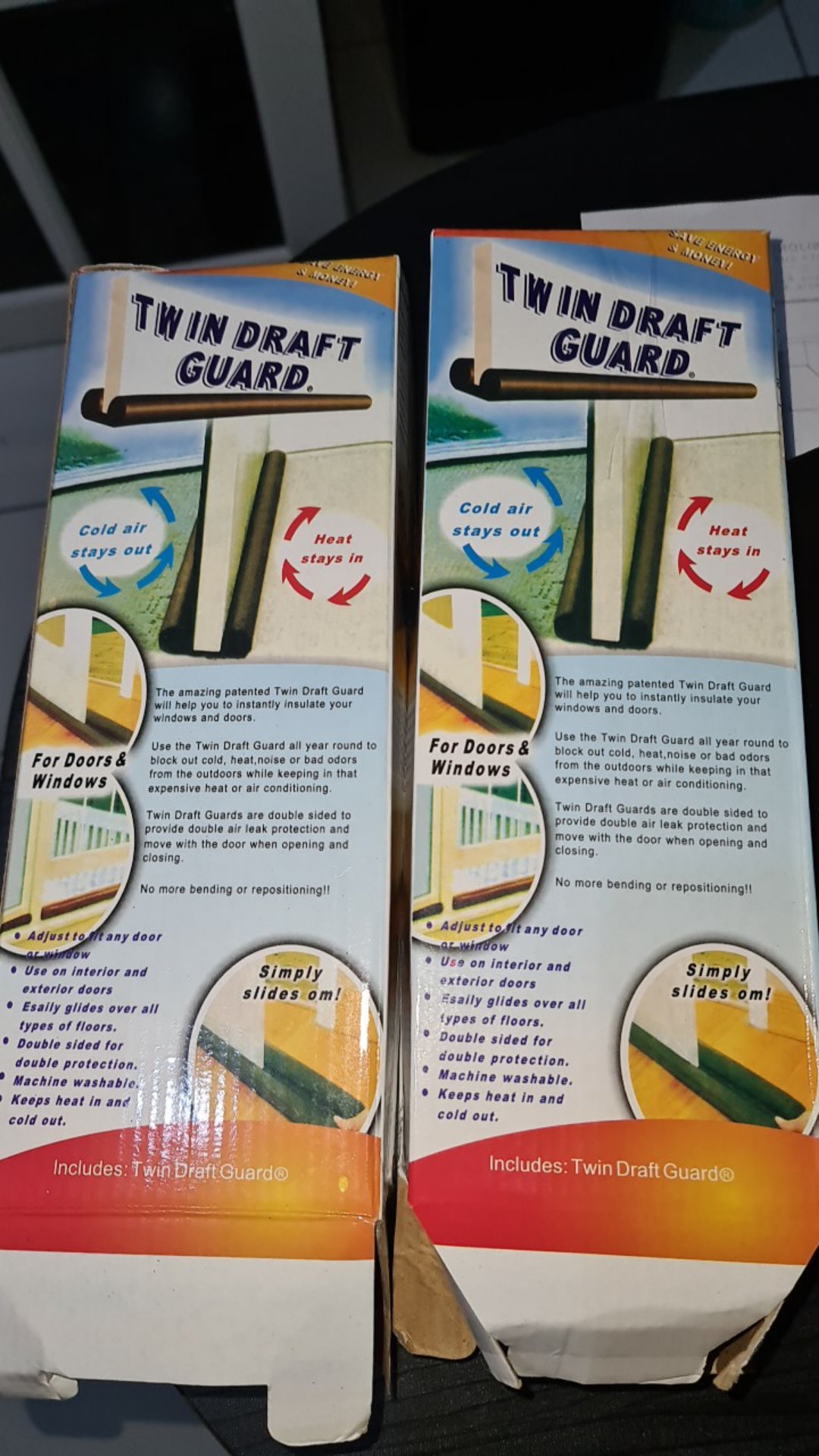 Penyangga Pintu Dan Penahan Udara Twin Draft Guard Coklat