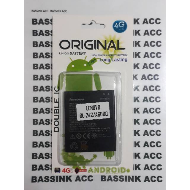 Baterai Lenovo A6000 A6000 Plus Vibe C Original Batre Double IC