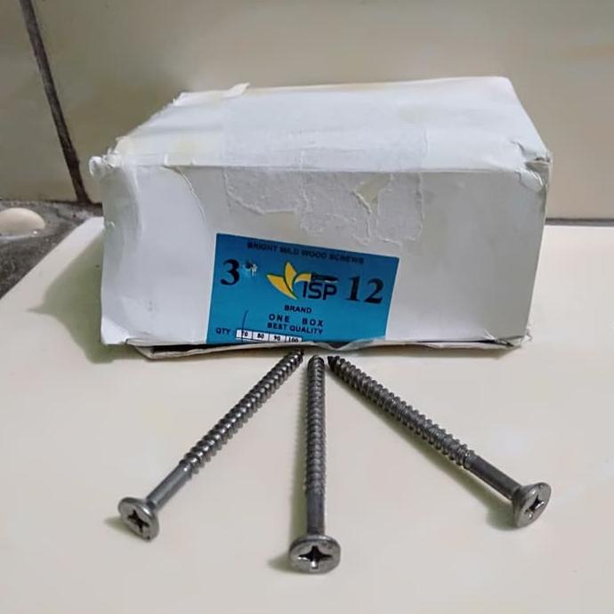 Baut Mur Pengencang Sekrup Kayu Skrup Kembang 7 Cm