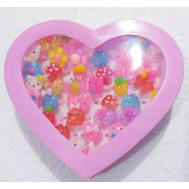 36pcs CINCIN ANAK KEMASAN MIKA LOVE GROSIR