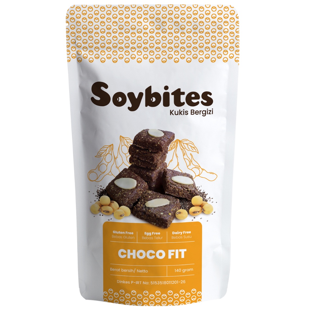 

Soybites Choco Fit 140gr | Gluten Free Hi Protein SoyCookies