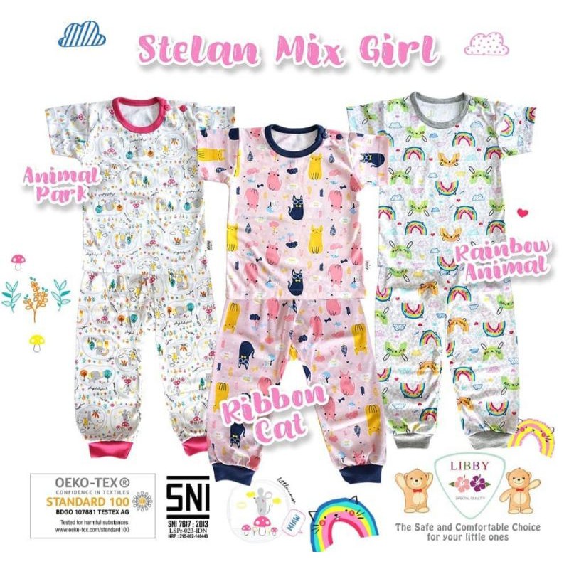 Libby setelan oblong pendek celana panjang Libby GG tersedia ukuran 2L dan XXL harga tercantum harga