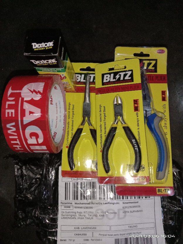 Tang Lancip Blitz Chrom