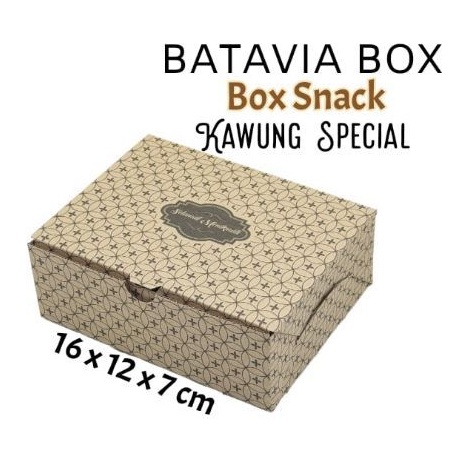 Box Snack eco 16x12 Kawung Special