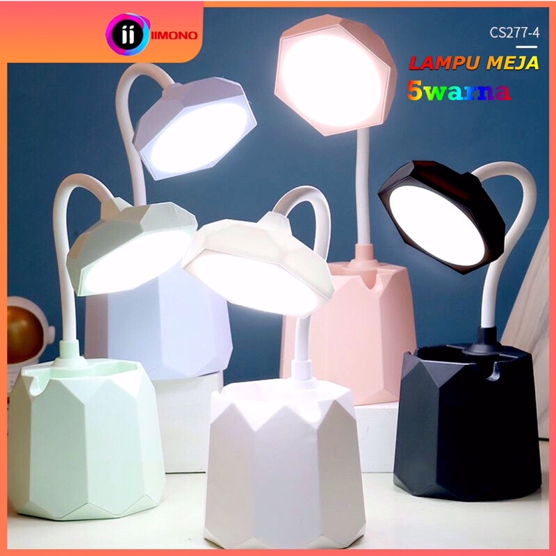 Lampu Meja / Lampu Belajar / Lampu belajar  5warna tempat pulpen ak /Lampu belajar holder hp