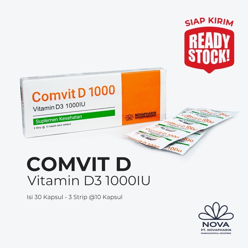 vitamin D3 1000iu merk comvit
