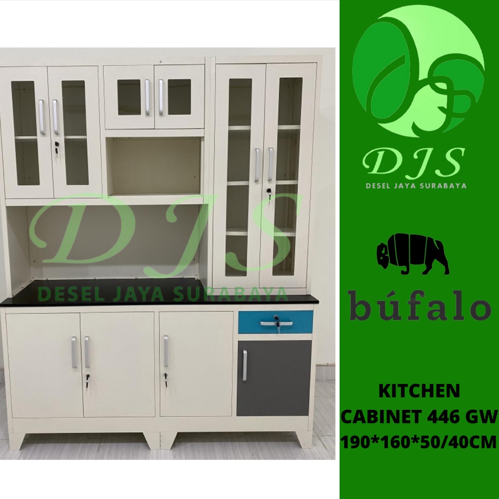 Kitchen Cabinet Besi - Kitchen Set Besi - Lemari Dapur Besi 446 GW