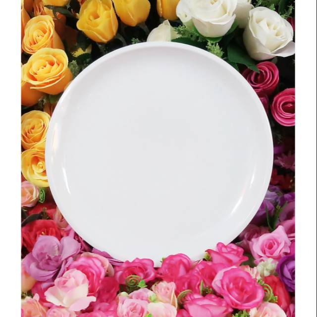 Piring keramik blanc desain bulan tebal bisa dimicrowave Piring keramik blanc desain bulan tebal bisa dimicrowave