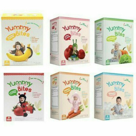 Yummy Bites Baby Rice Crackers / Camilan Bayi / Snack Bayi