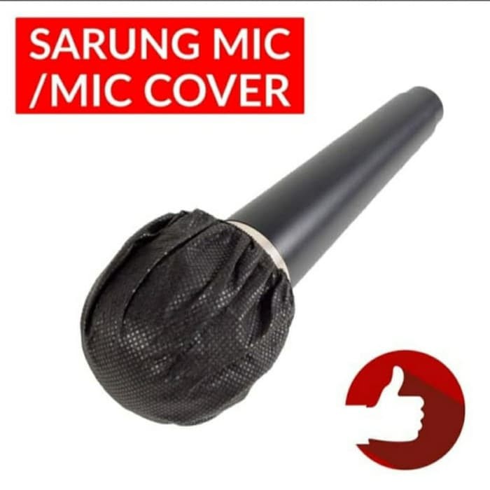 COVER MIC BUSA MIC 1 X PAKAI ISI 100 PCS - Hitam