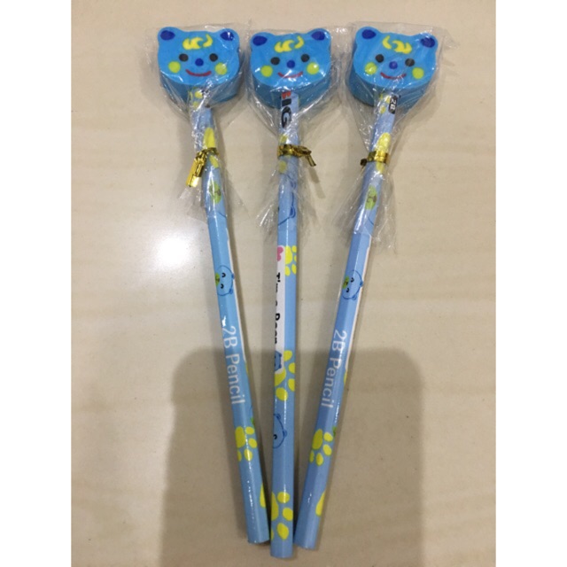 

Pensil/ pencil berikut penghapus lucu untuk anak tk dan sd, stationary