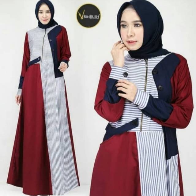 BAJU GAMIS WANITA TERBARU ABIDAH DRESS