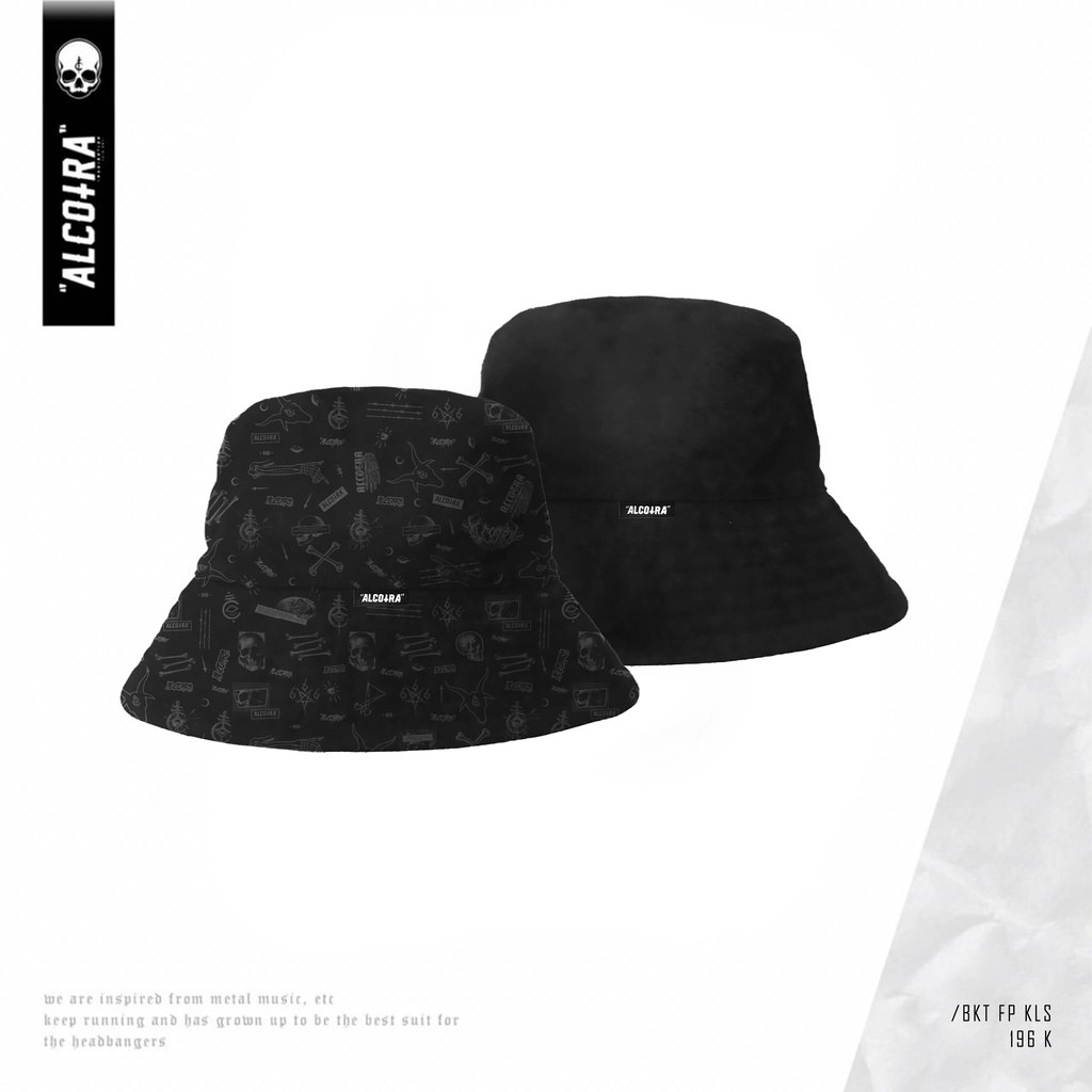 BUCKET FULL PRINT KOLASE // BUCKET HAT DUA SISI FULL PRINT KOLASE ALCOTRA