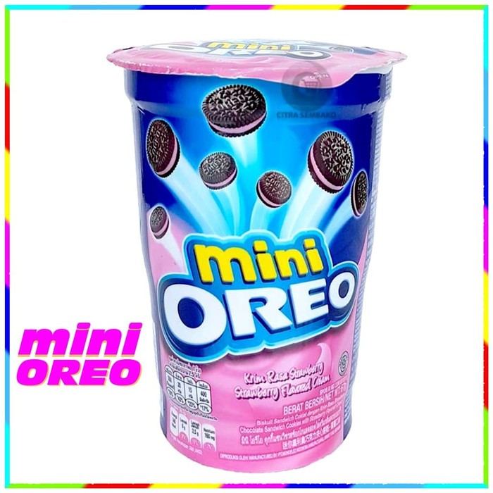 

Biskuit Oreo Mini Strawberry Cup 67gr