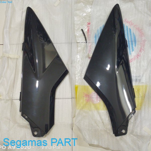 cover sambungan body side Supra x 125 new Batman - Supra x 125 lama set kanan kiri hitam non ori