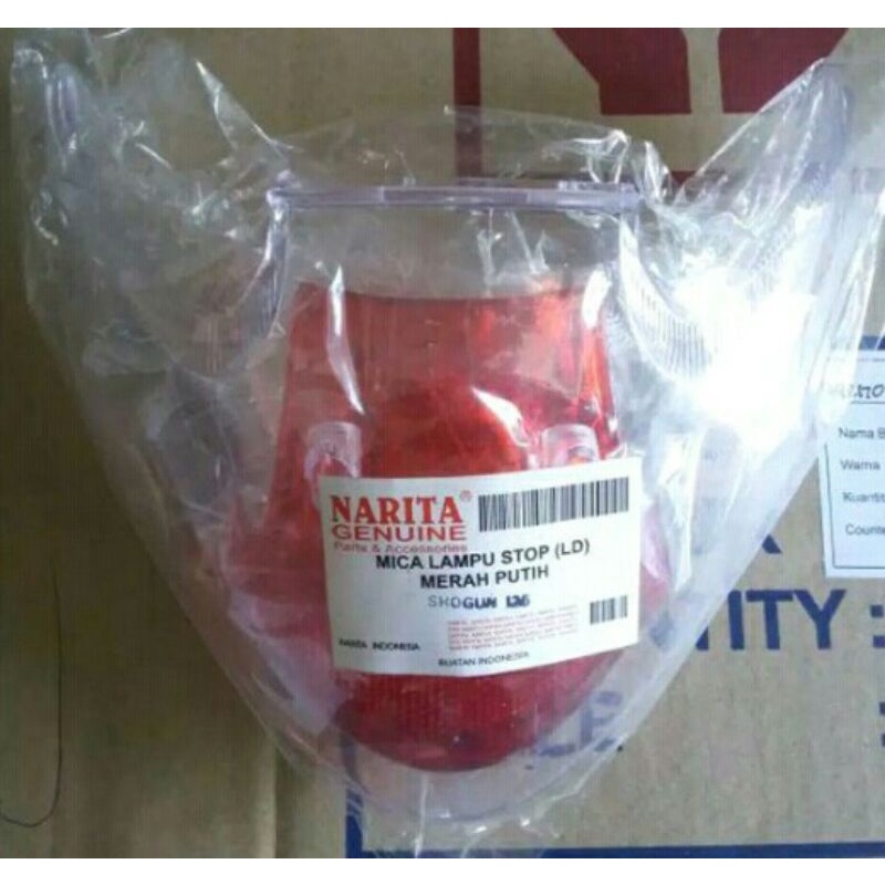 Narita - Mika kaca lampu stop belakang shogun 125 lama/shogun sp 125 lama