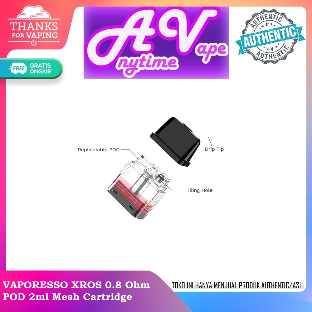 XROS VAPORESSO CATRIDGE HARGA SATUAN ASLI