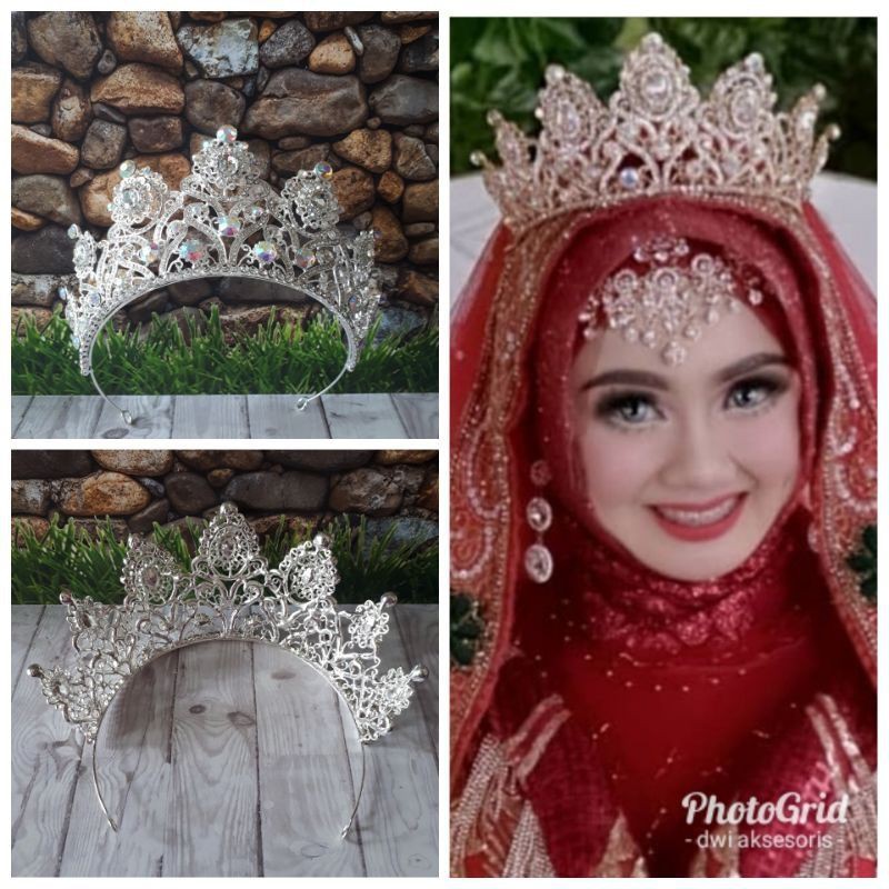 mahkota tiara hiasan hijab