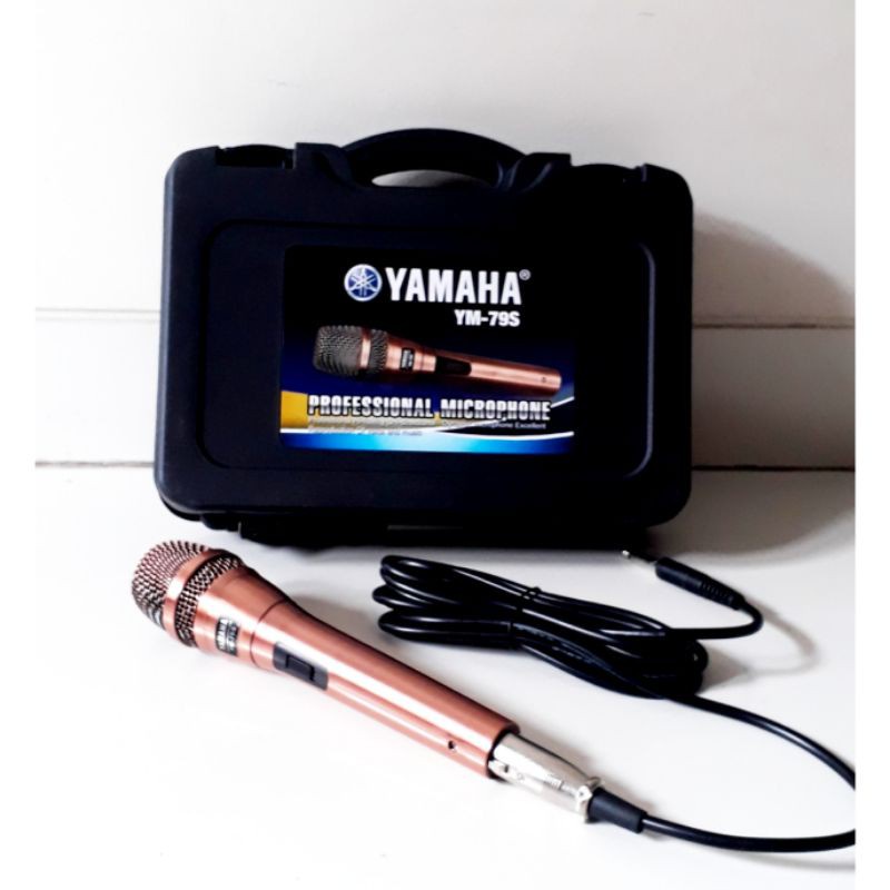 Mic Yamaha YM 79S besi gold + kabel 4m+koper pelindung ori