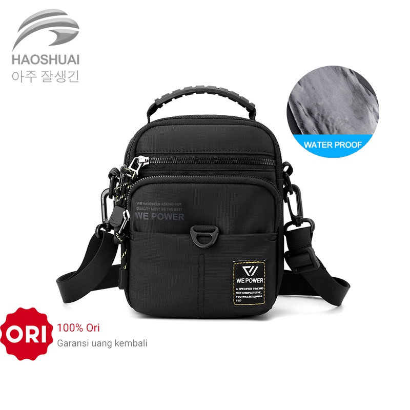 HAOSHUAI 5804 Tas Selempang Pria Sling Bag Pria Waist Bag Pria Waterproof WATCHKITE WKOS