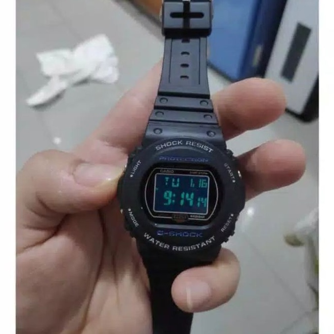 LS Jam tangan casio gshock dw5700 led digital strap rubber