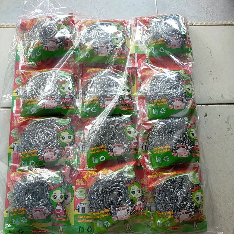 Serabut Kawat Cuci Piring Anti Karat Ukuran Besar 50grm/Cleaning Ball