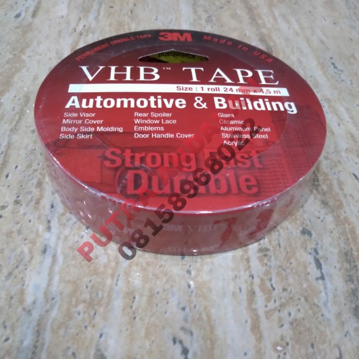 

Dijual Double Tape Vhb 3M 24Mm X 4 5M Berkualitas