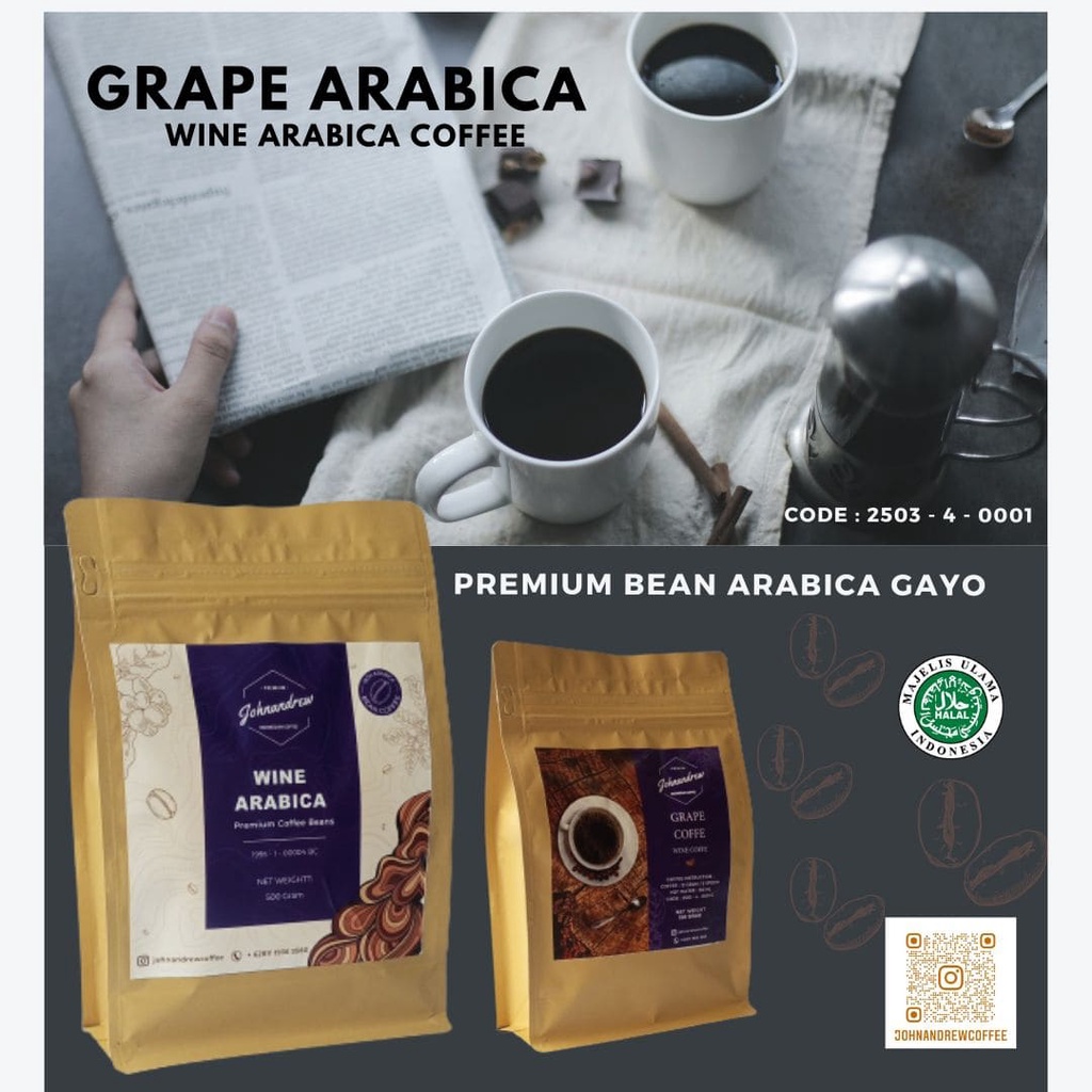 

Wine Arabika Kopi ( 500 Gram )