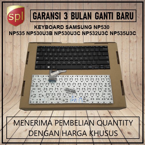 KEYBOARD SAMSUNG NP530 NP535 NP530U3B NP530U3C NP532U3C NP535U3C BLACK