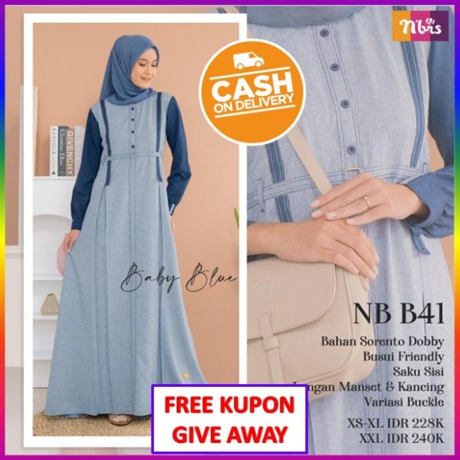 GAMIS NIBRAS TERBARU 2021 BAJU DRESS GAMIS NIBRAS PROMO WANITA DEWASA DFHBF61662