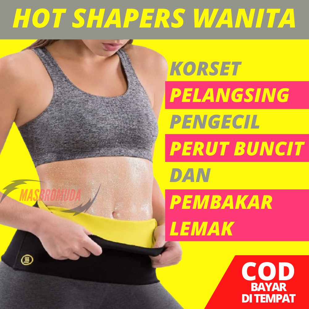 KORSET PELANGSING PERUT WANITA PENGECIL PERUT BUNCIT PEMBAKAR LEMAK ALAMI PEMBAKAR KALORI BJ01