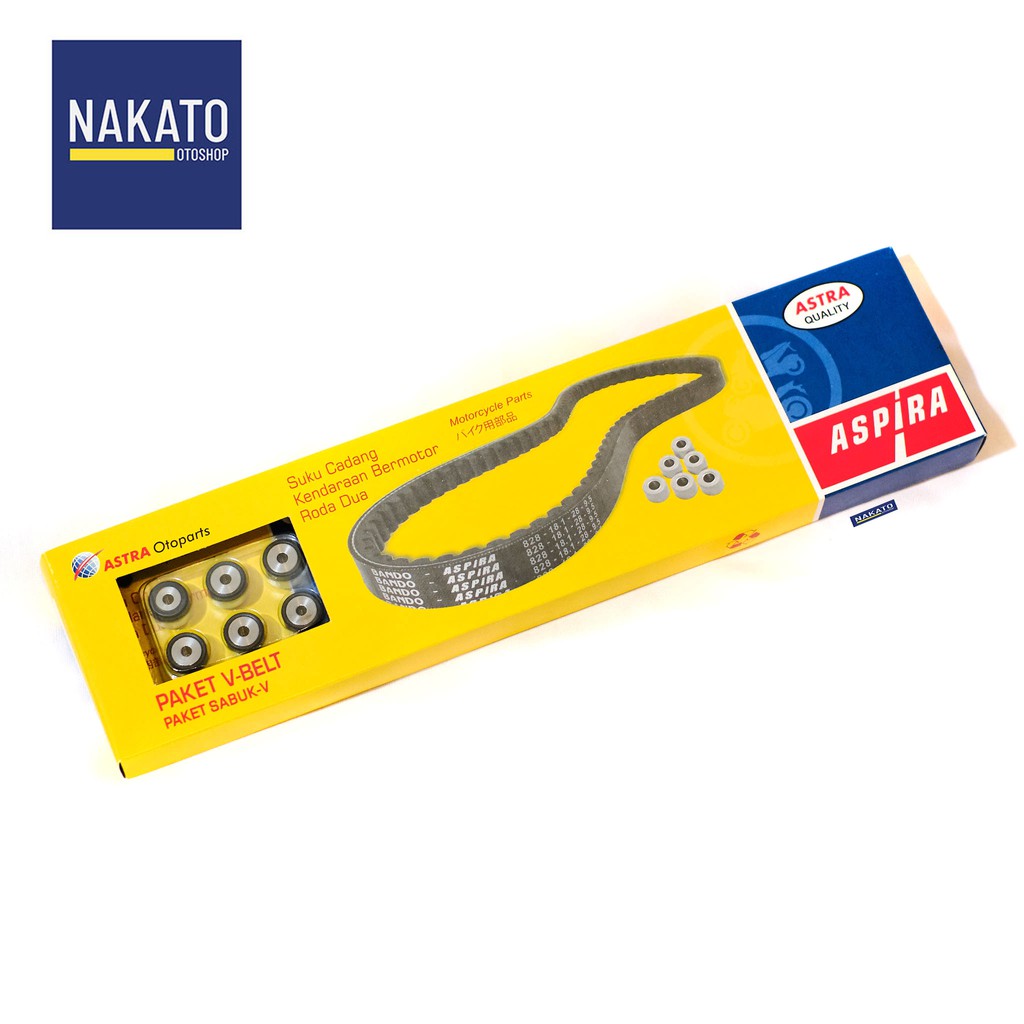 ASPIRA PAKET VBELT VANBELT ROLLER BEAT,SPACY,SCOOPY Karbu