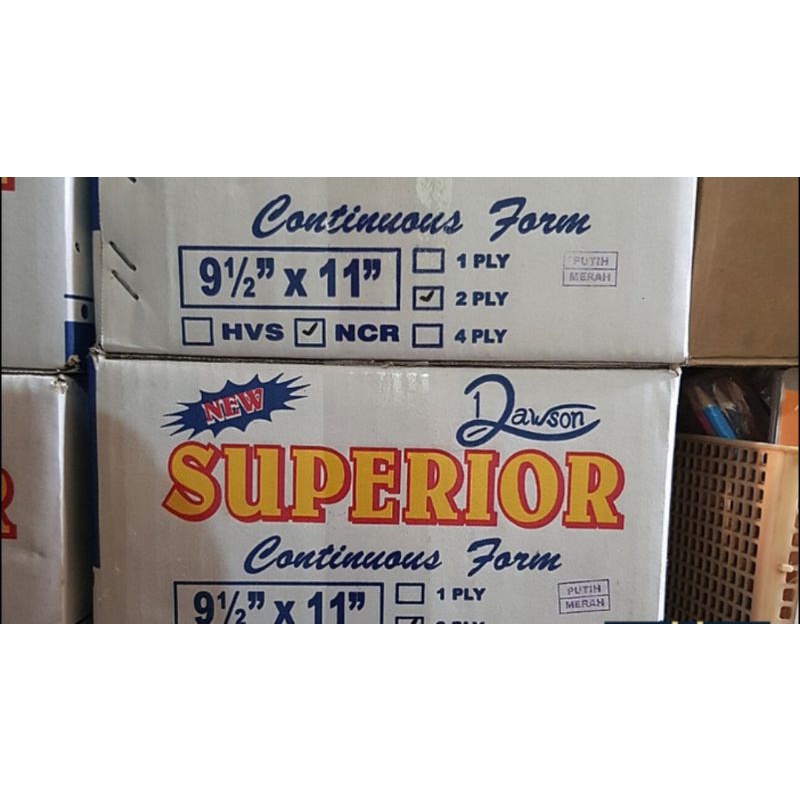 

Continues Form / Kertas Computer 2 Ply Utuh