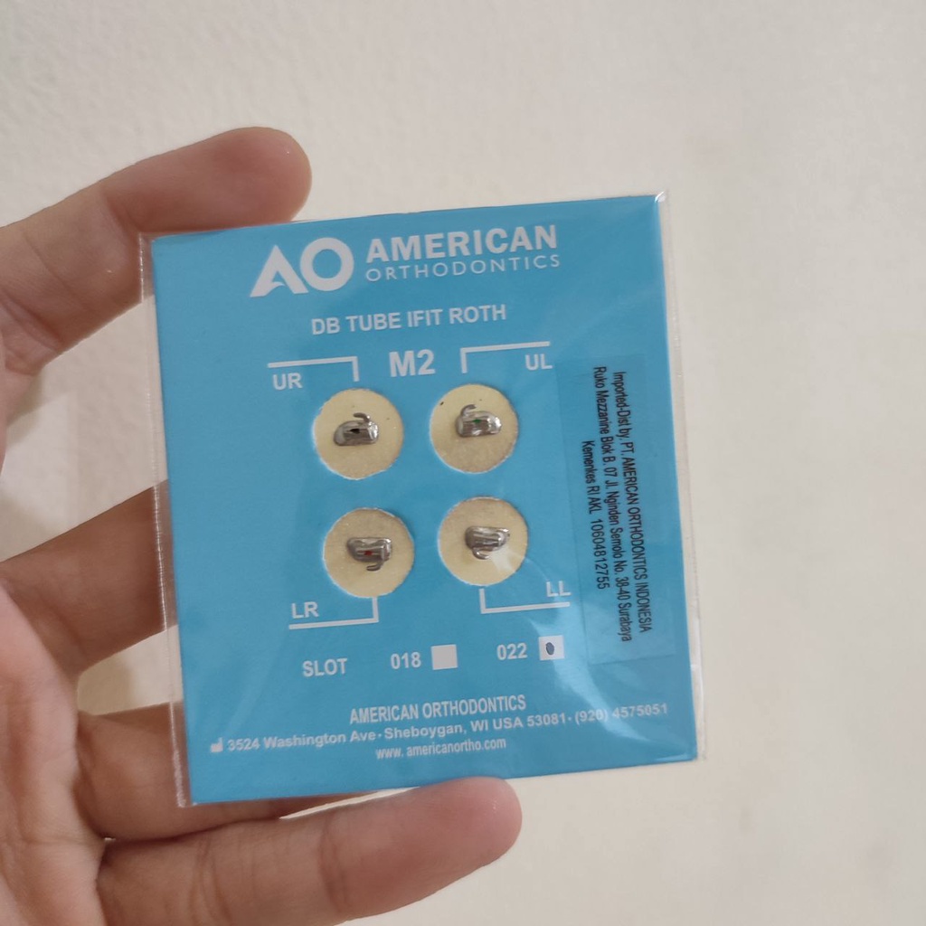 Buccal tube American Orthodontics AO dental gigi molar band