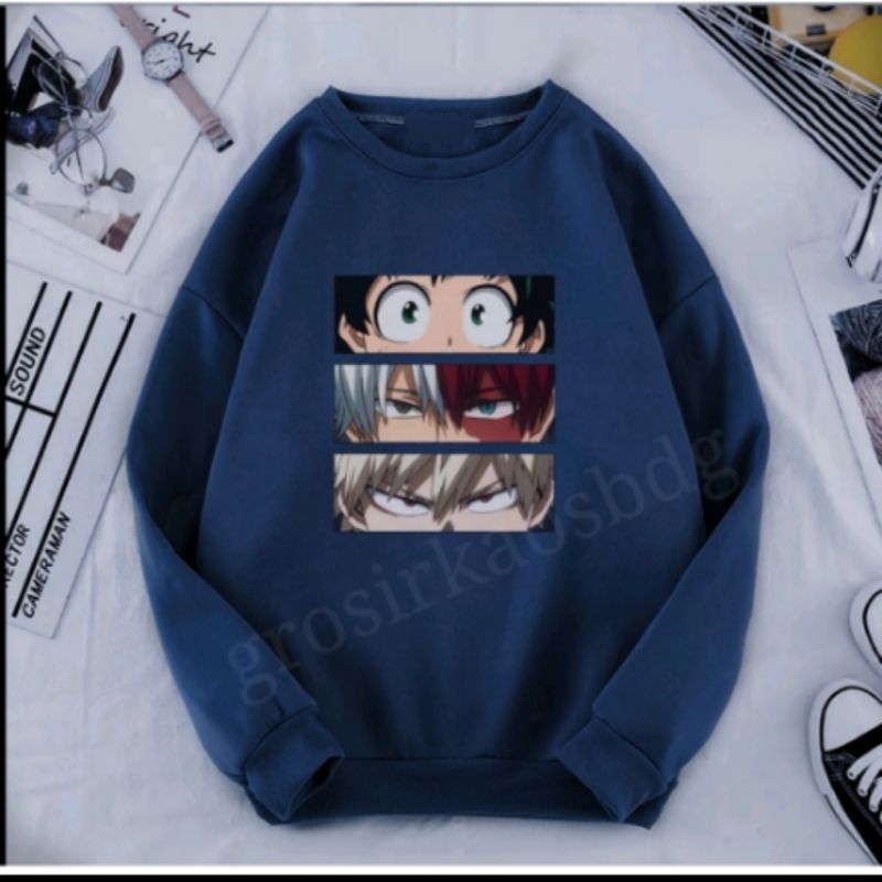 LIMITED Sweater Crewneck Basic Academia anime S M L XL XXL
