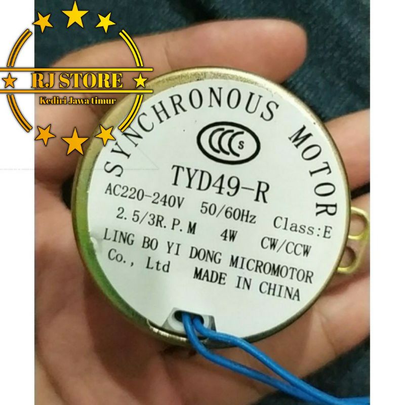 DINAMO MOTOR ROTARI SYNCHRONOUS AC 2,5/3 RPM 4W Dinamo Mesin Tetas AC/KIPAS ANGIN